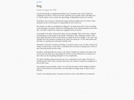 posts/hug screenshot