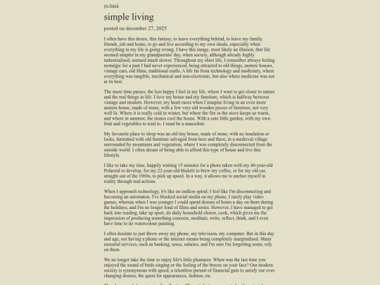 posts/simple-living screenshot