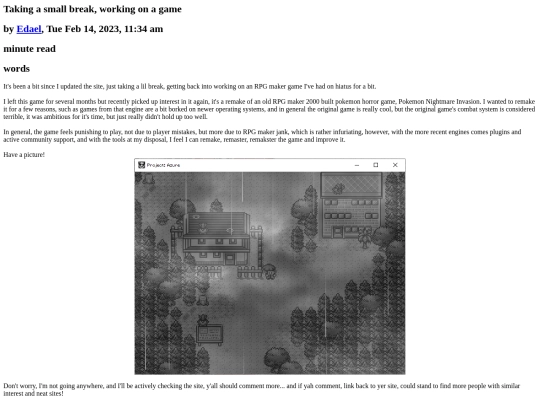 widgets/journal_Taking-a-small-break-working-on-a-game screenshot