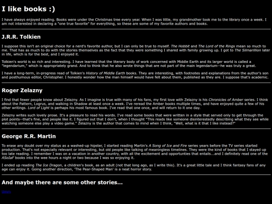 books screenshot