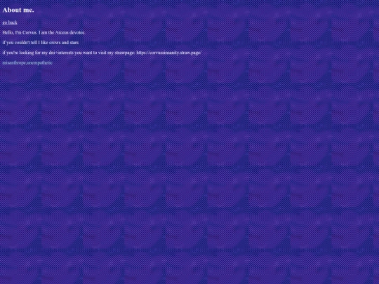 about-me screenshot