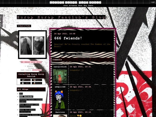 myspace/blogs/666-fwiends screenshot