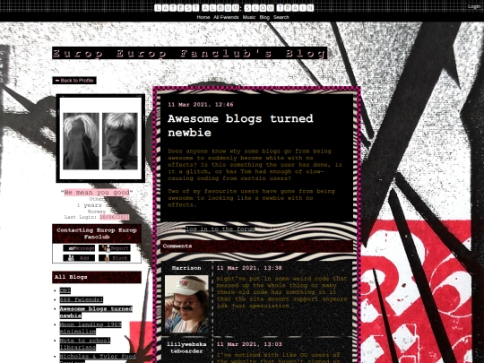 myspace/blogs/awesome-blogs screenshot