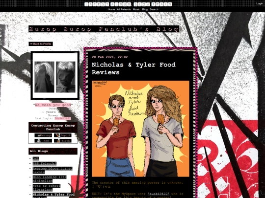 myspace/blogs/nicholas-and-tyler screenshot