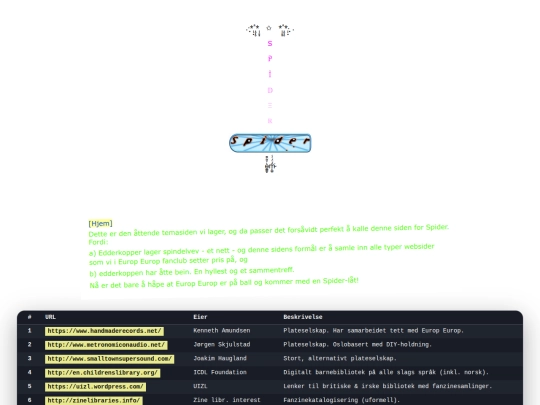 spider screenshot
