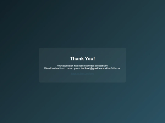 Thankyoupage screenshot
