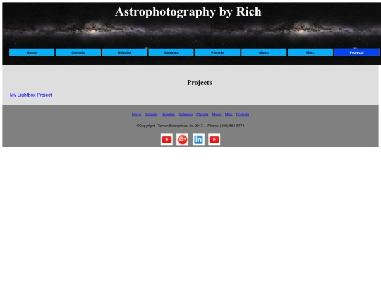 projects screenshot