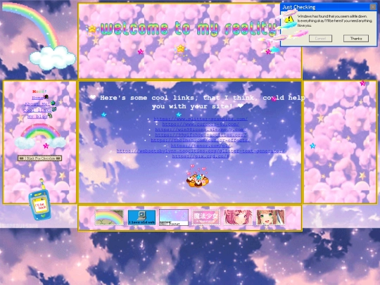 Links screenshot