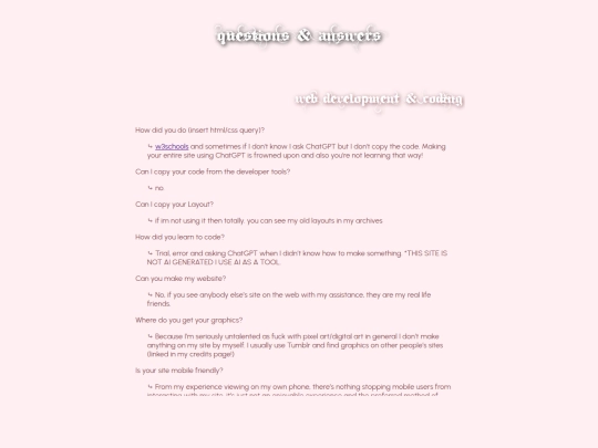 faq screenshot
