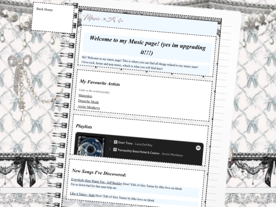 musichomepage screenshot