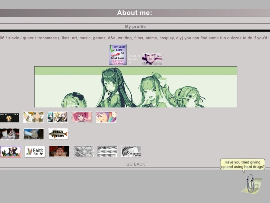 AboutMe screenshot