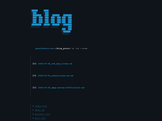 blog screenshot