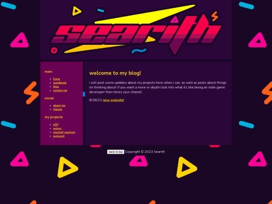 blog screenshot