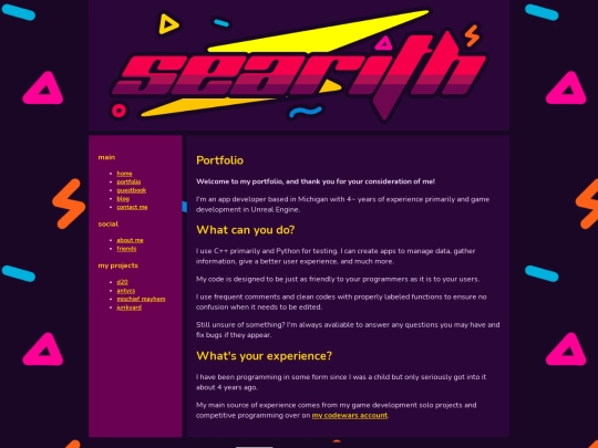 portfolio screenshot