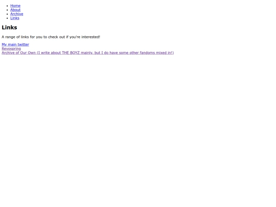 links screenshot