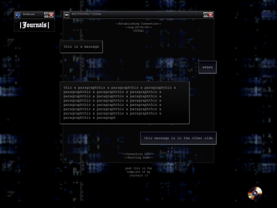 Journal/Template screenshot
