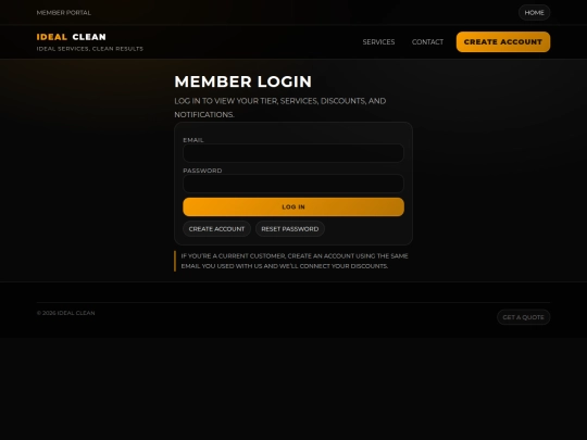 login screenshot