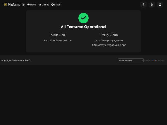 status screenshot