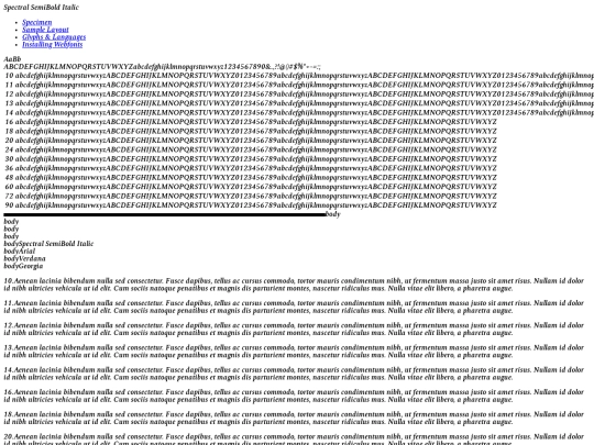 Spectral/spectral-semibolditalic-demo screenshot