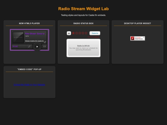 Casterboilerplate screenshot