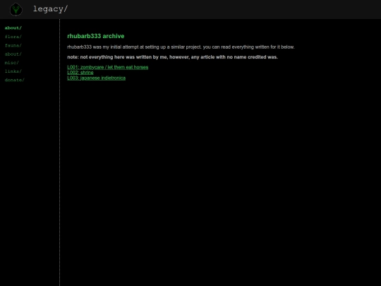 legacy screenshot