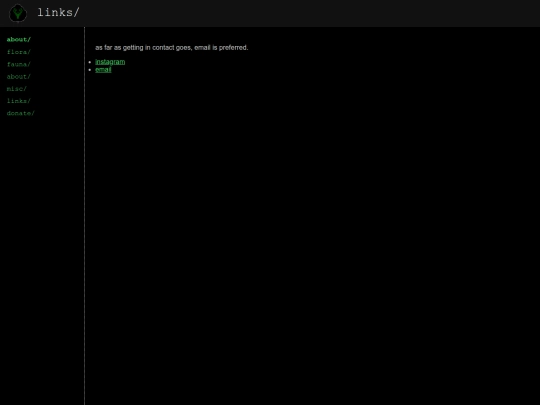 links screenshot