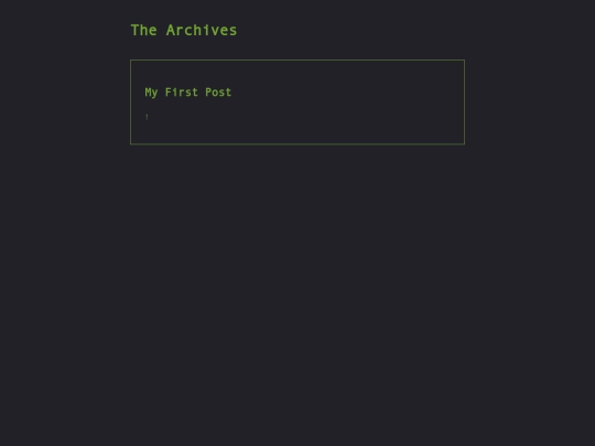 Archive screenshot