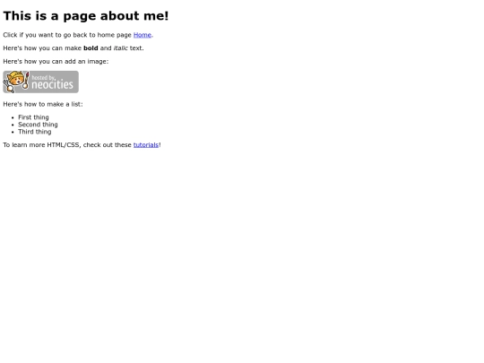 aboutMe screenshot