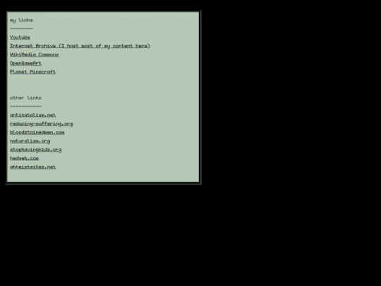 links screenshot