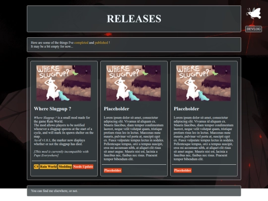 releases screenshot