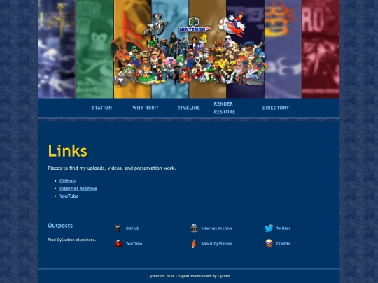 links screenshot