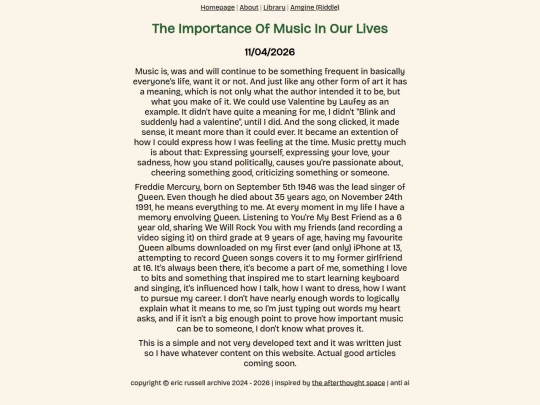 library/the-importance-of-music screenshot