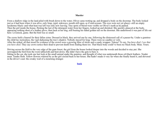 words/prose/murder screenshot