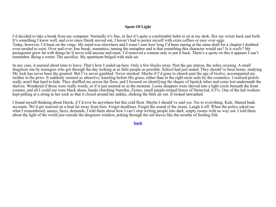 words/prose/spotsoflight screenshot
