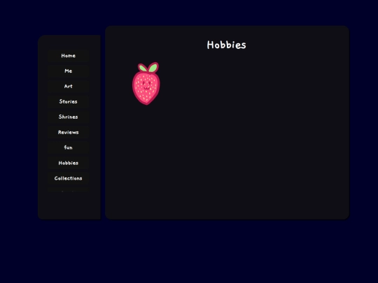 pages/hobbies screenshot