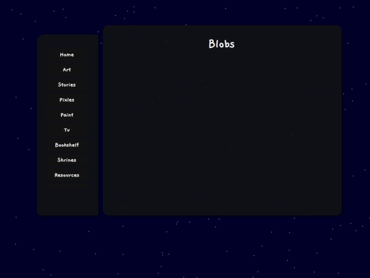 pages/stories/blobs screenshot