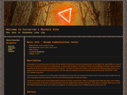 Main/Worldbuilding/Places/CommCenter screenshot