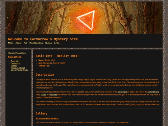 Main/Worldbuilding/Places/RealityOld screenshot