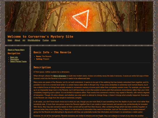 Main/Worldbuilding/Places/Reverie screenshot