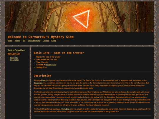 Main/Worldbuilding/Places/Seat screenshot