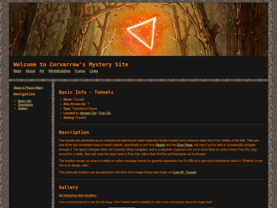 Main/Worldbuilding/Places/Tunnels screenshot