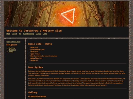 Main/Worldbuilding/Races/Bolts screenshot