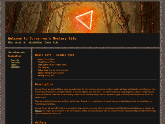 Main/Worldbuilding/Races/CosmicWyrm screenshot