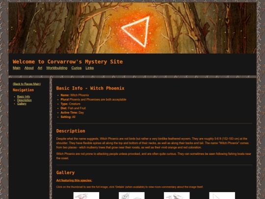 Main/Worldbuilding/Races/WitchPhoenix screenshot