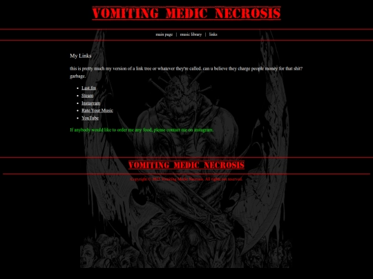 links screenshot
