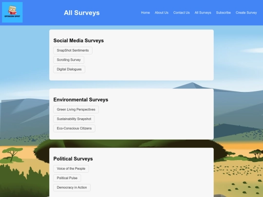All_Surveys screenshot