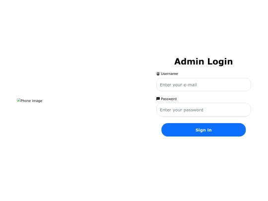 adminlogin screenshot