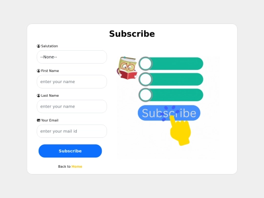 signup screenshot