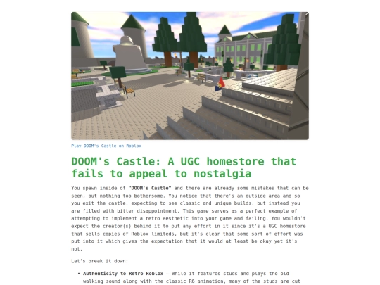 Articles/DoomReview screenshot