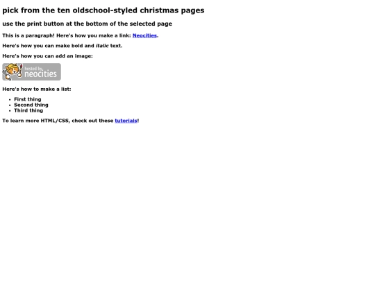 printing/christmas/oldschool/dir screenshot